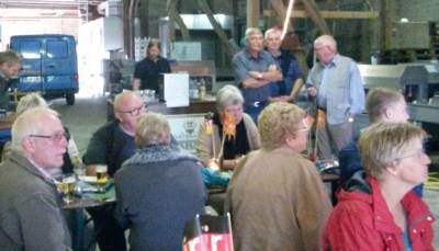 Auch in der Scheune geht es weiter.